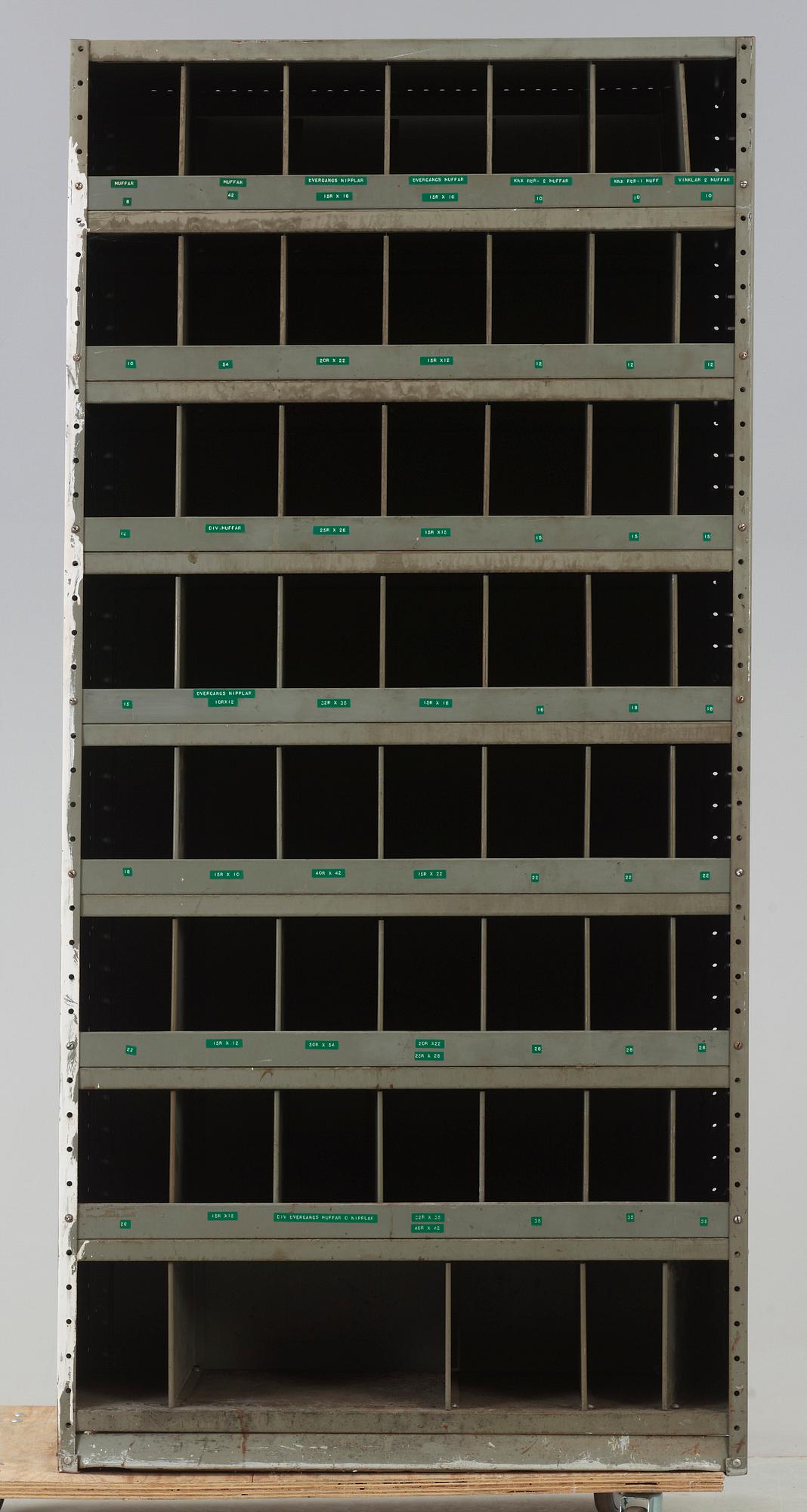 INDUSTRISKÅP, metall, 1900-talets andra hälft.