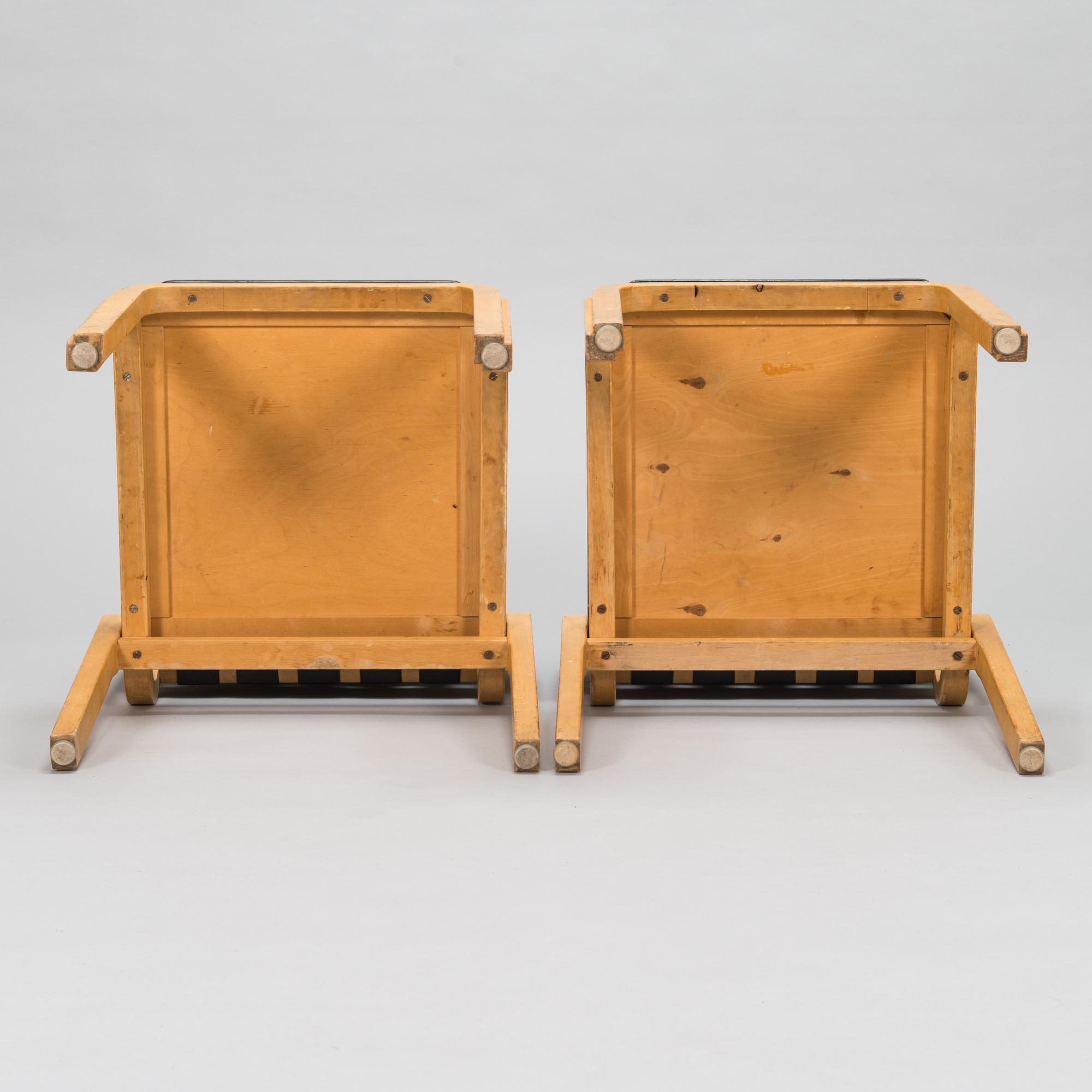 Alvar Aalto, stolar, ett par, modell 612 för Artek 1960/1970-tal.