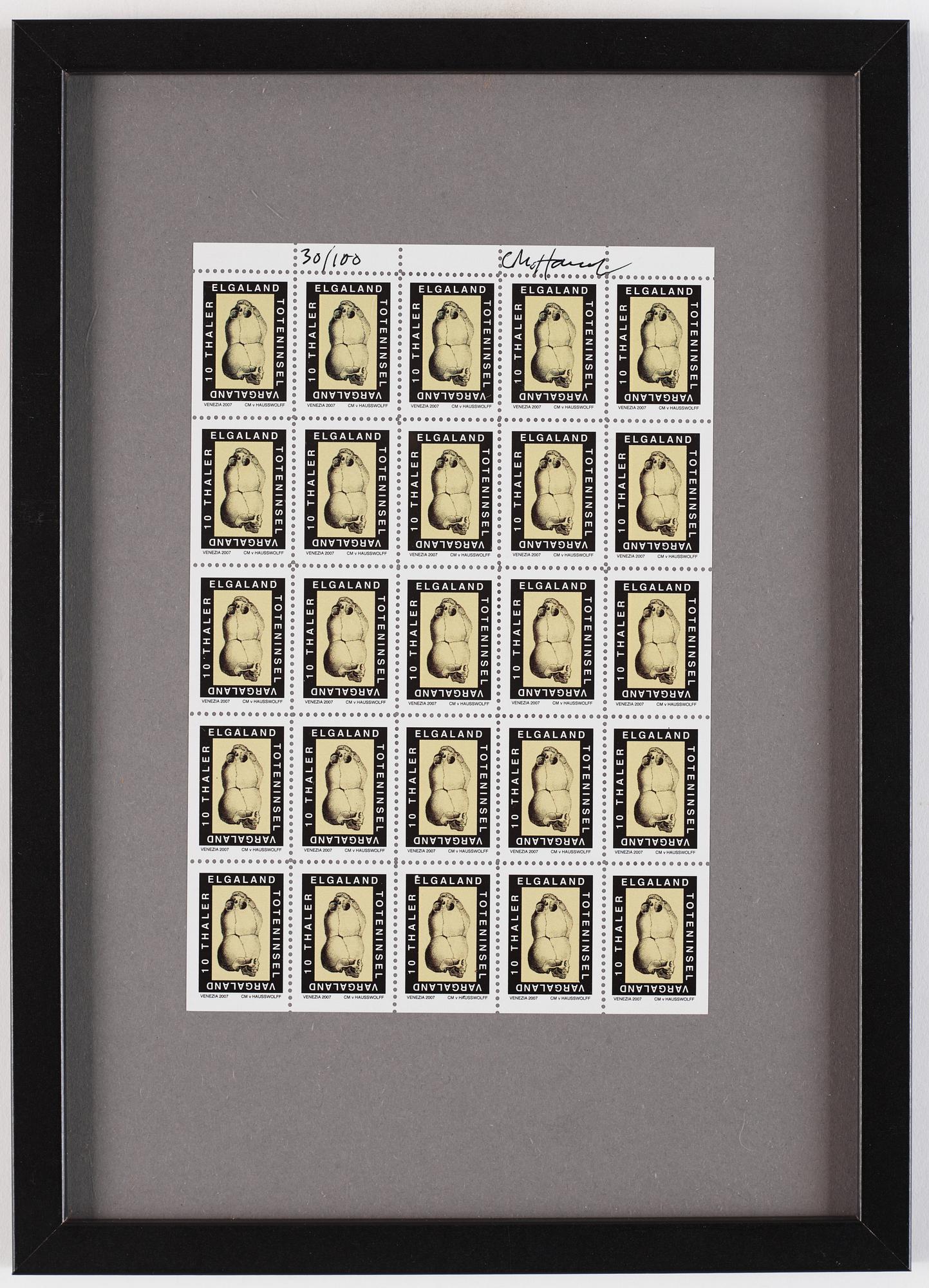 Carl Michael von Hausswolff, Stamps Elga Vargaland, Venice.