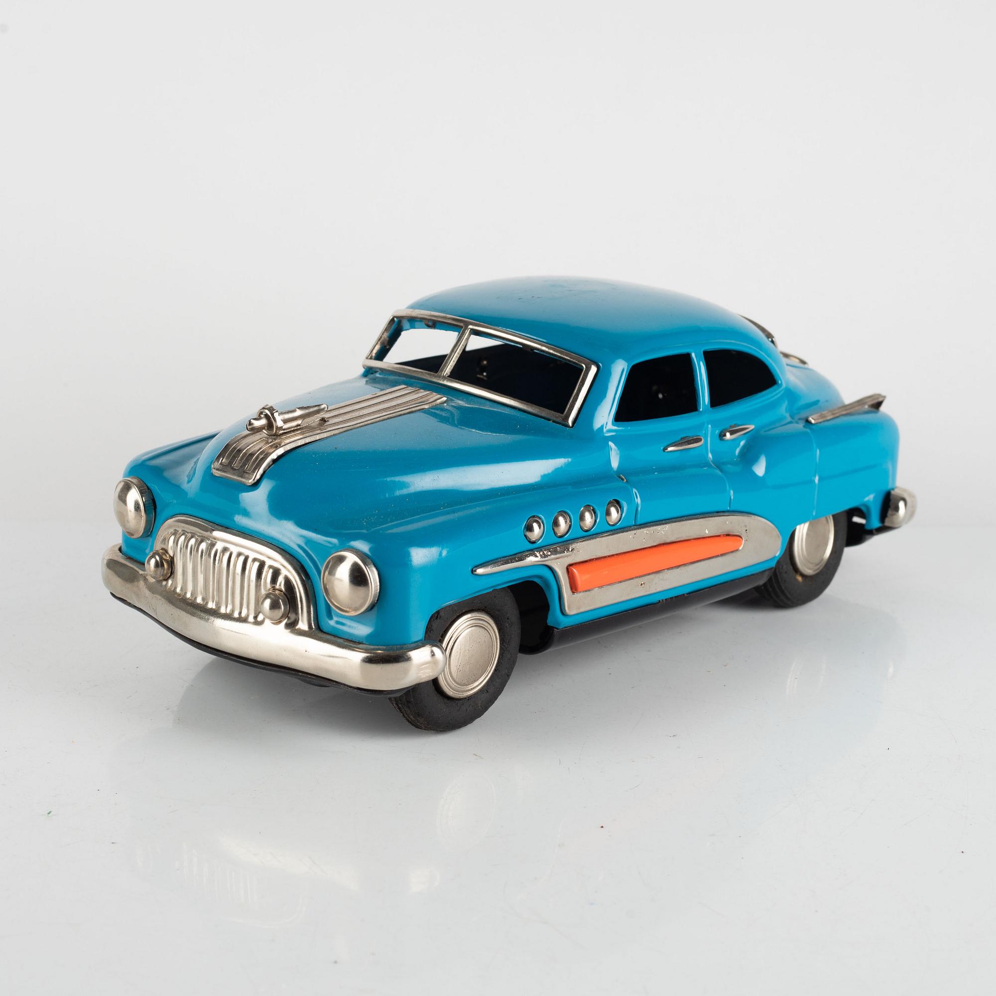 Masudaya, among other things, 3 cars, Japan, around the mid-20th century.