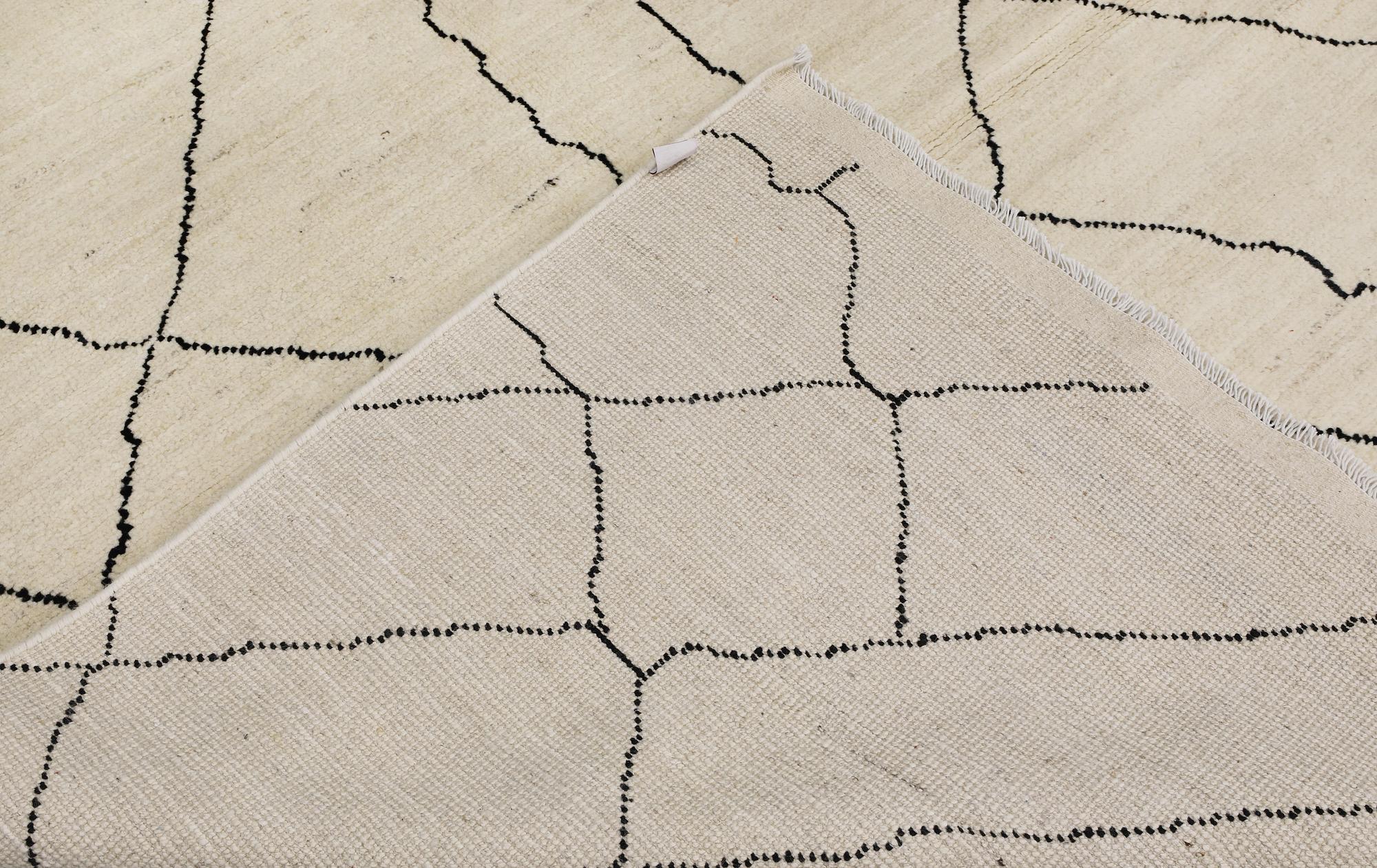 A Moroccan carpet, 202 x 154 cm.