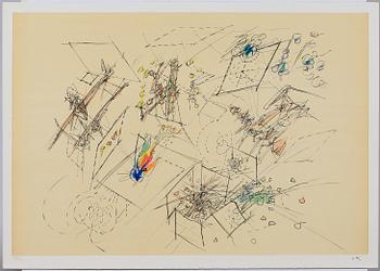 ROBERTO MATTA, färglitografier, 5 st i mapp, sign och numr.