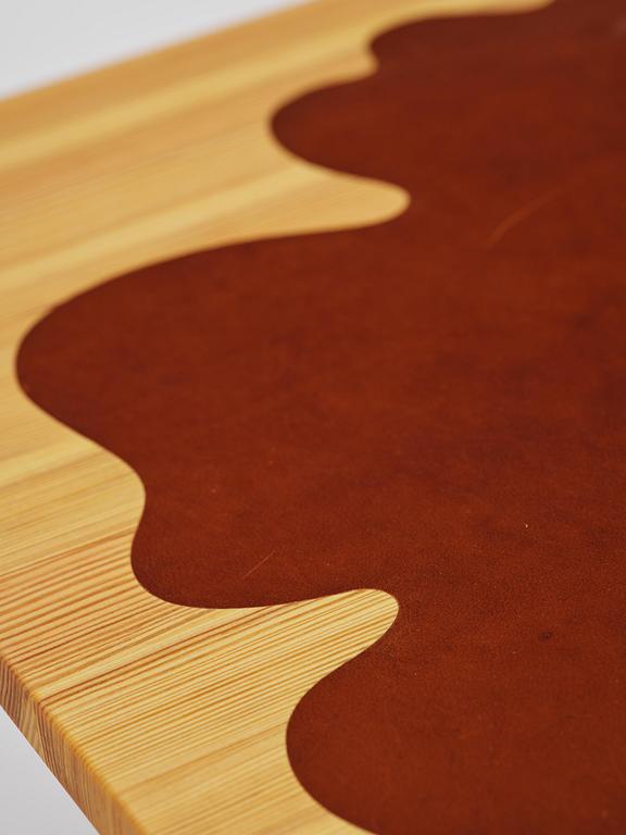 Mathieu Gustafsson, a prototype coffee table, "Slab", executed by cabinetmaker Markus Karlbom, Burhult, 2024.