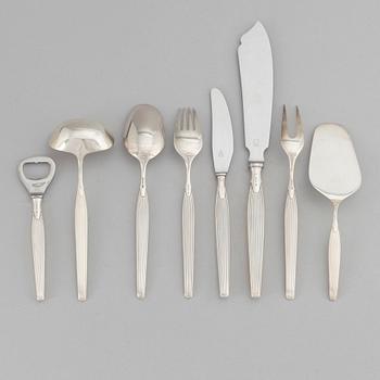 A Danish Sterling Silver Cutlery, model 'Savoy', Frigast (41 pieces).