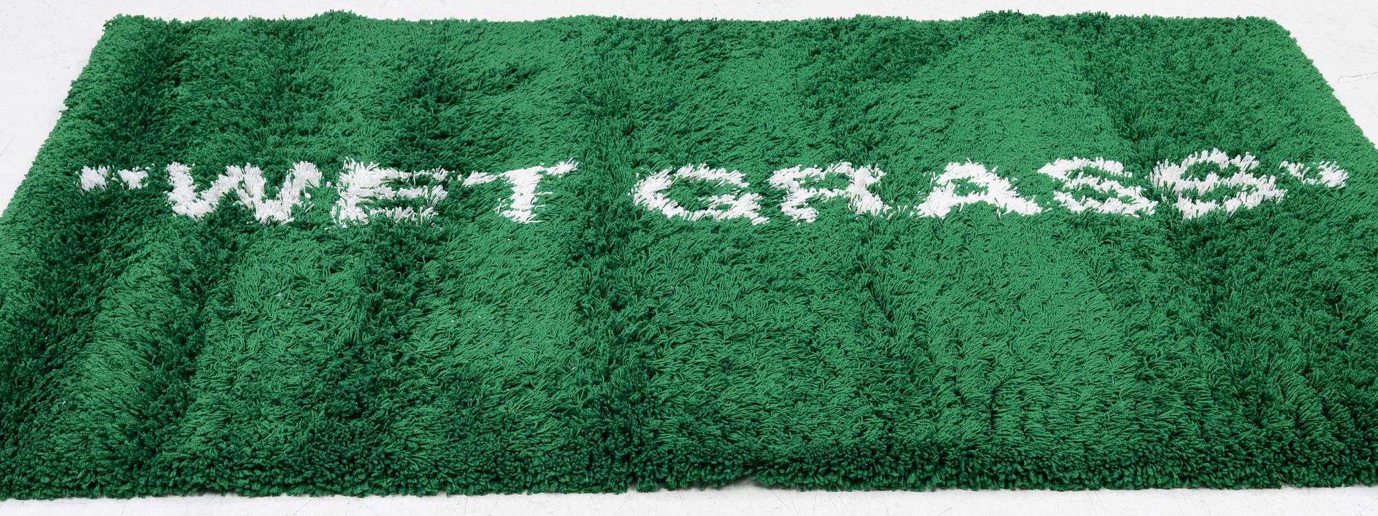Virgil Abloh, a 'Wet Grass' carpet, Ikea, c. 195 x 133 cm.