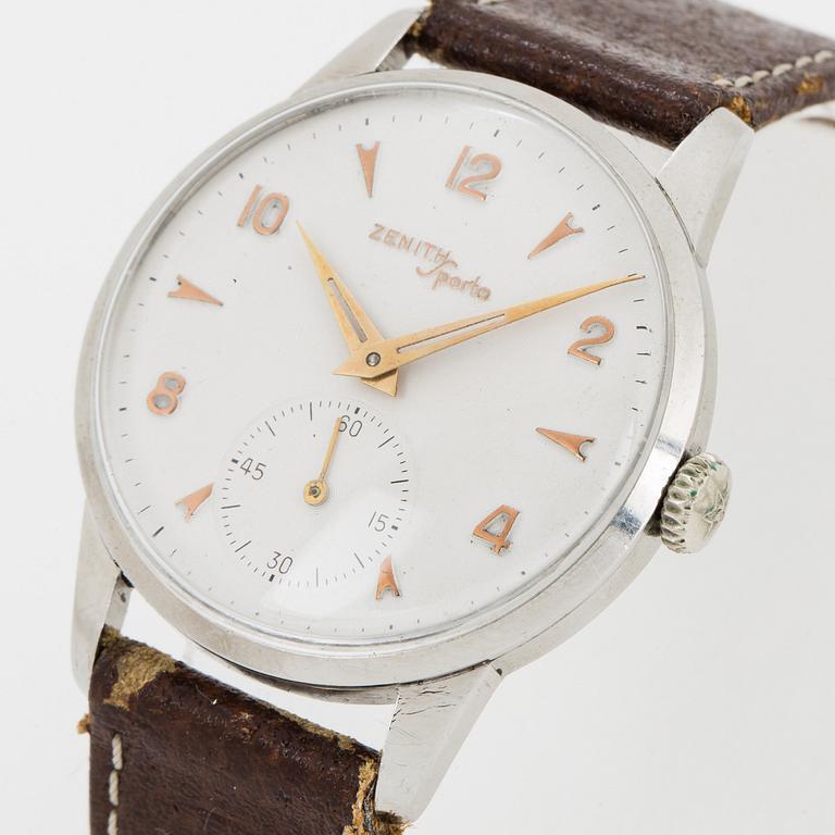 ZENITH, Sporto, wristwatch, 34 mm.
