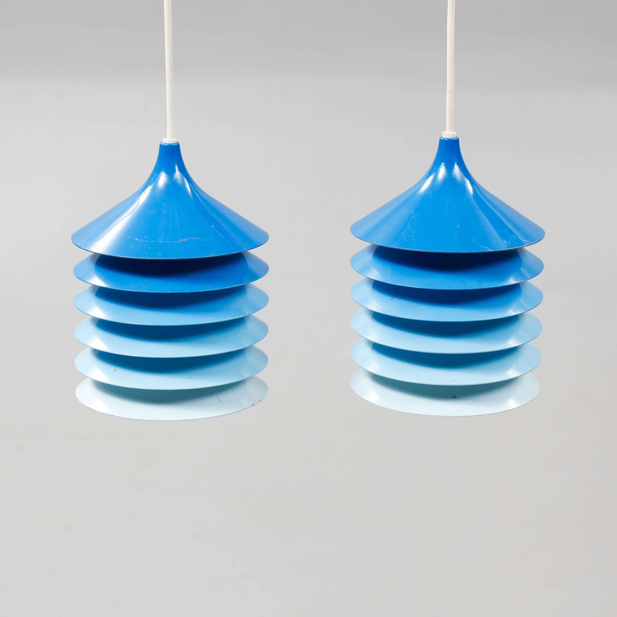 TAKLAMPOR, ett par, "Duett", IKEA, 1970-tal, höjd 20 cm. .