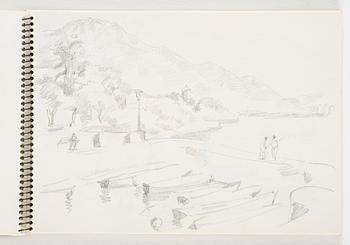 Lotte Laserstein, 4 skissböcker med blyertsteckningar.