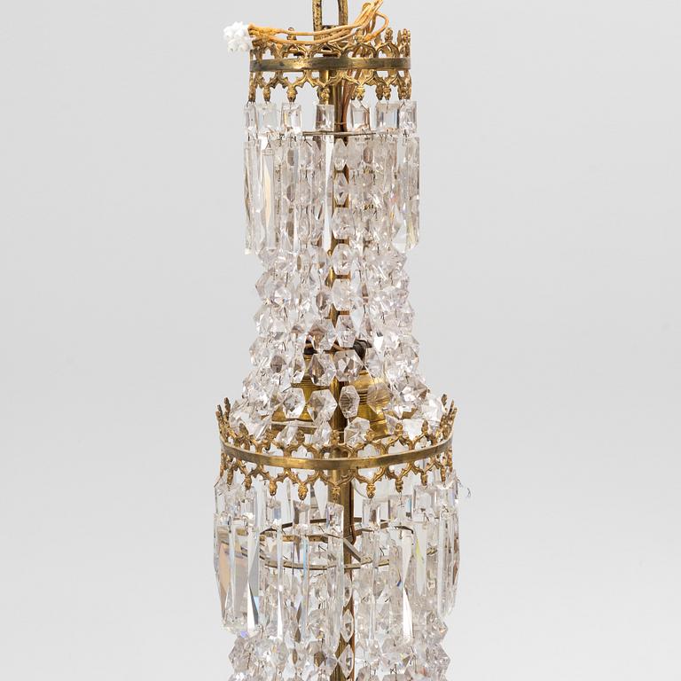 A chandelier, late 19th Century.