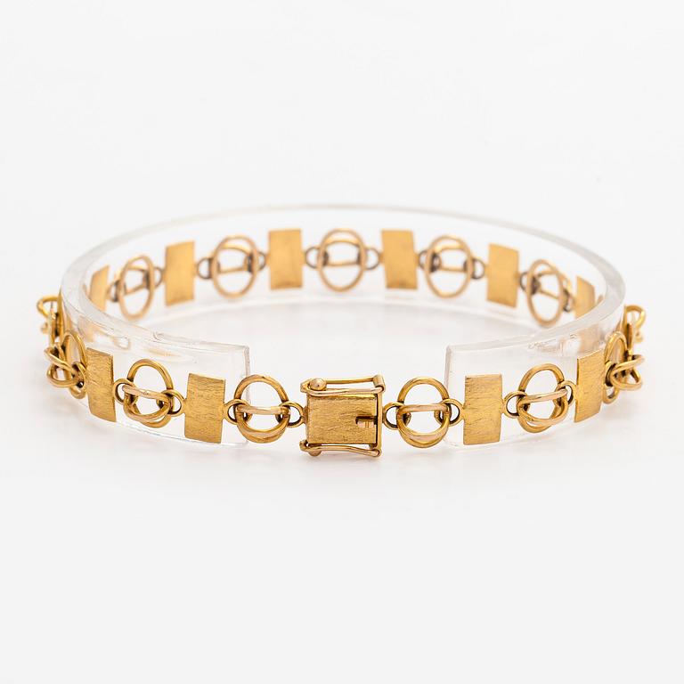 Björn Weckström, bracelet, 14K gold.