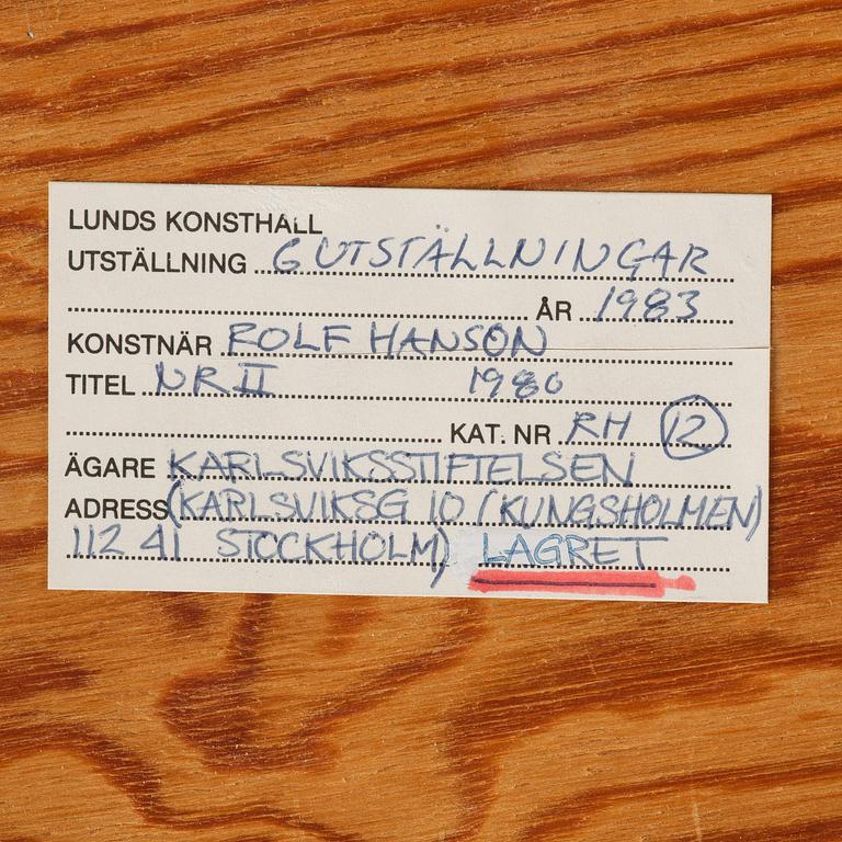 Rolf Hanson, "Nr II".