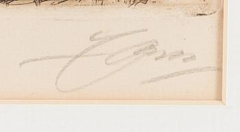 etching, signed in pencil, dated 1911 in the plate.