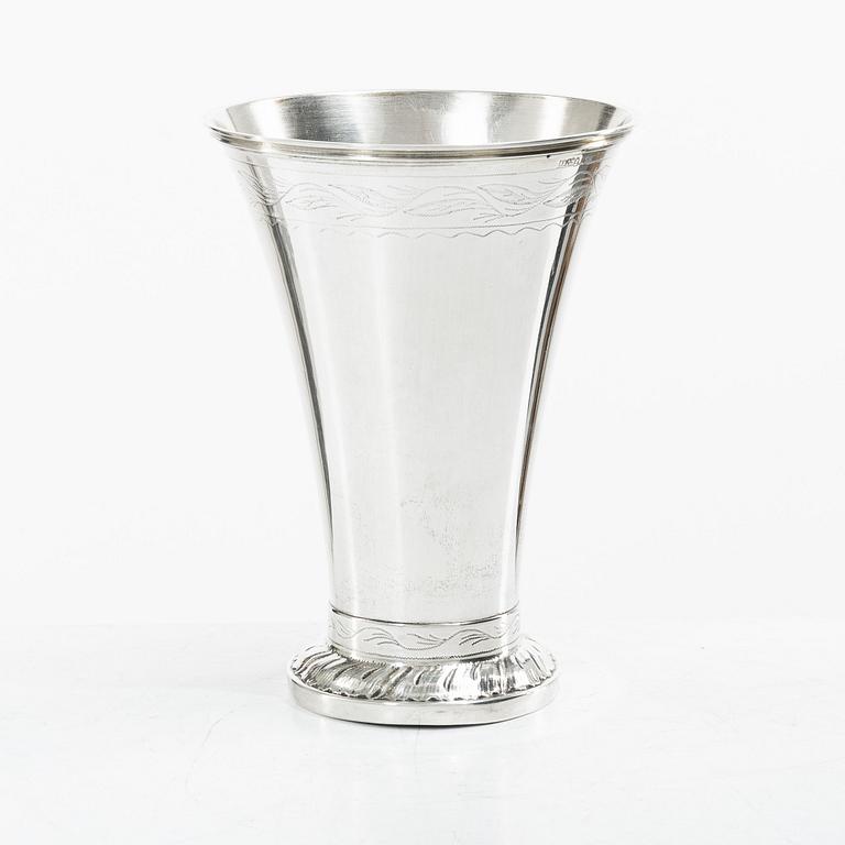 Gustaf Möllenborg, Bägare, silver, Stockholm 1889.