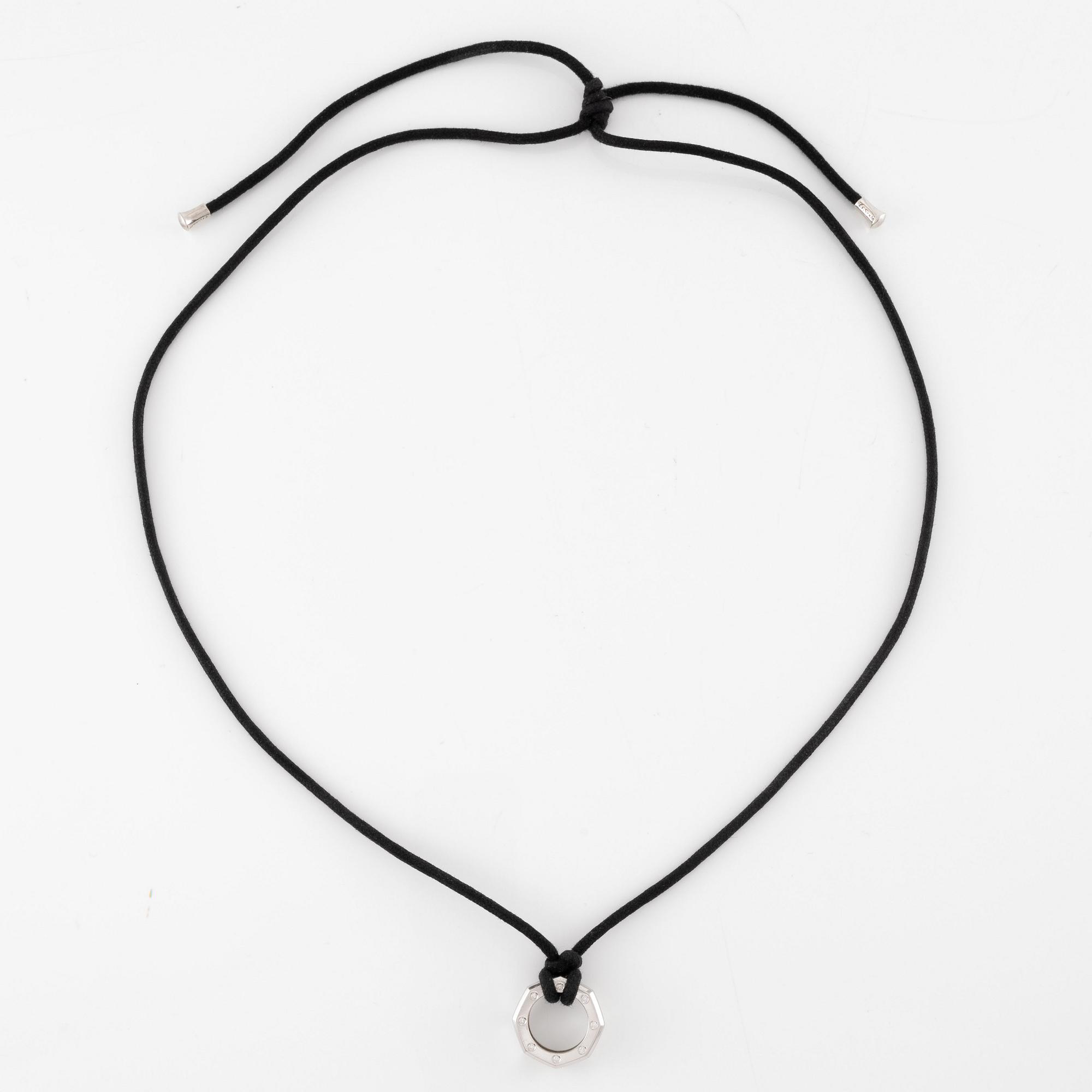 Audemars Piguet, pendant, "Royal Oak", white gold and diamonds.