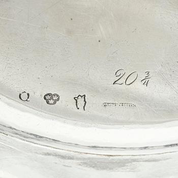 A pair of Swedish 18th century silver sugar bowls, marks of Henrik Wittkopf the younger and Pehr Zethelius, Stockholm.