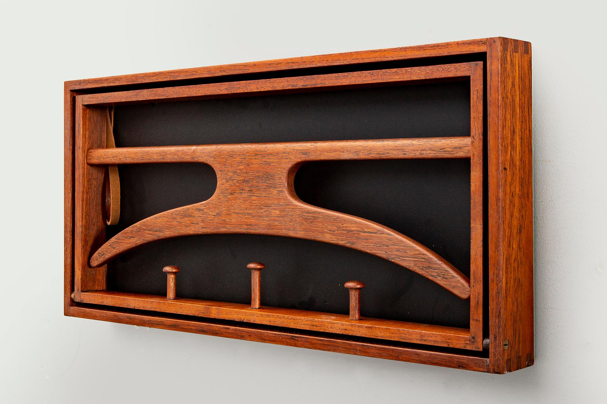 Adam Hoff & Poul Östergaard, Virum Möbelsnickeri, clothes hanger / gentleman, Denmark, mid-20th century.