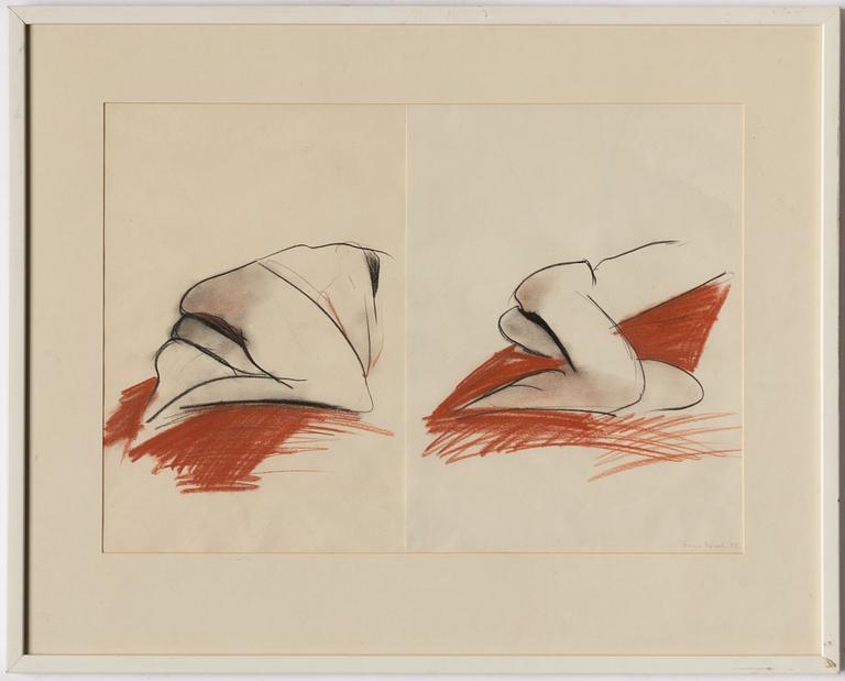 Anna Mizak, Model studies, 2, framed.
