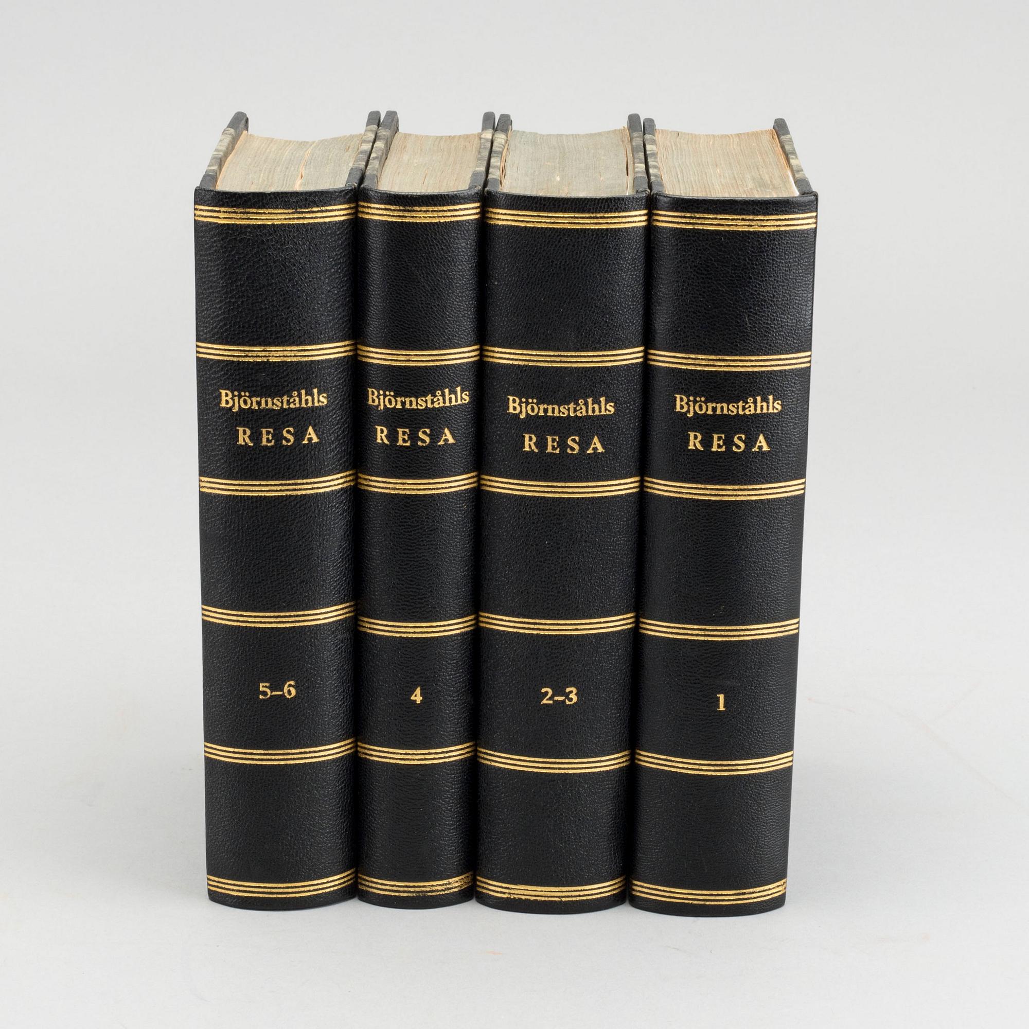 JACOB JONAS BJÖRNSTHÅL, Resa till Frankrike, Italien..." Tryckt hos And. Jac. Nordström Stockholm 1780.