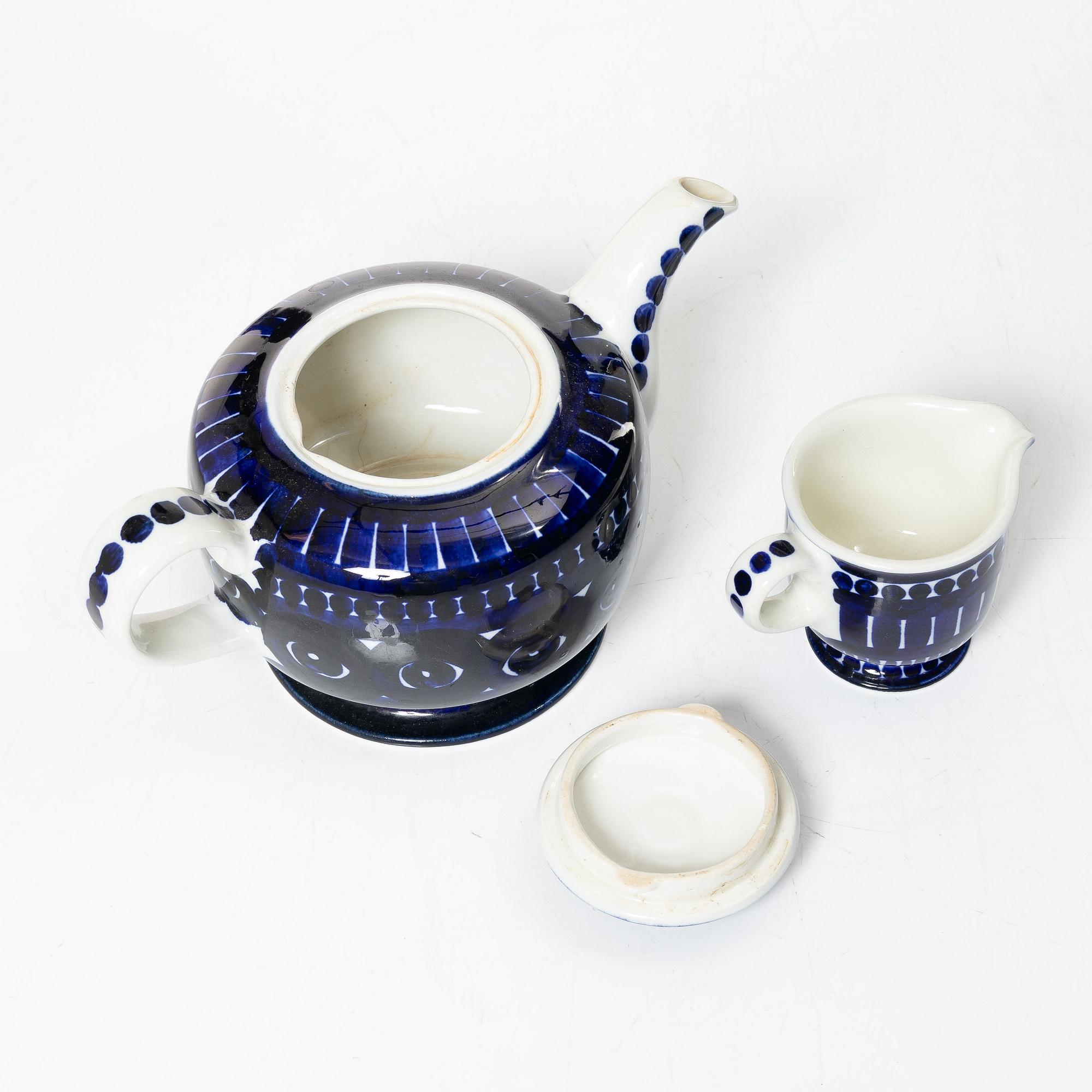 Ulla Procopé, mat- och teservis, 40 delar, porslin, "Valencia", Arabia, Finland.