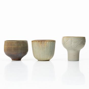 Edgar Böckman, a vase, a pot and a bowl.