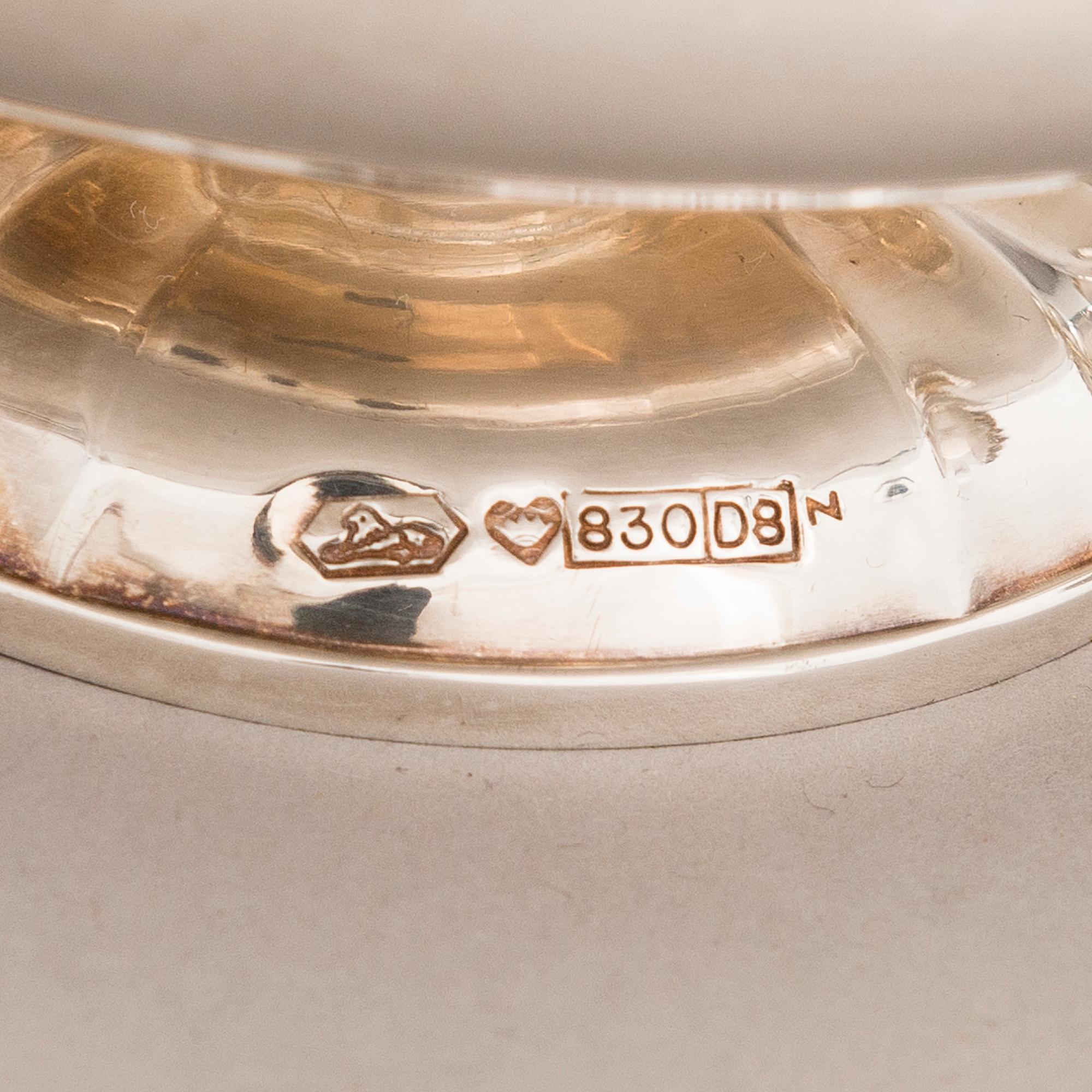 A 3-piece silver coffee set, Kultakeskus, Hämeenlinna 1980 and 1981.