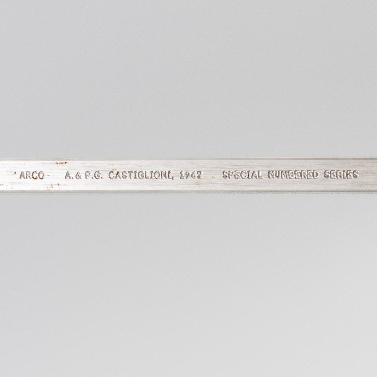 Floor lamp, "Arco", Achille and Pier Castiglioni, Flos, Italy, anniversary edition, 2002.