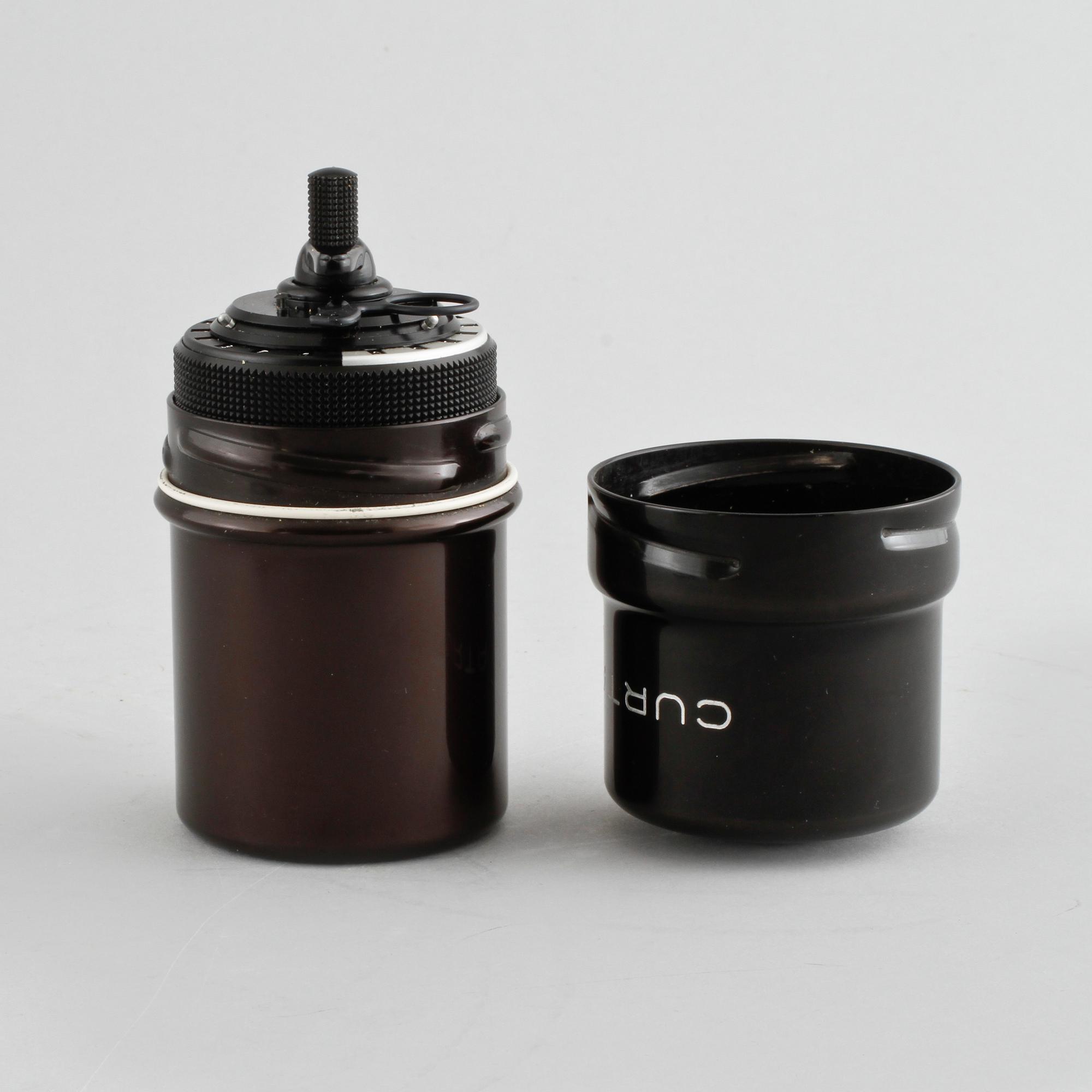 KALKYLATOR, "Curta, Type I", utvecklad av Curt Herzstark, tillverkad av Contina AG Mauren, 1956.