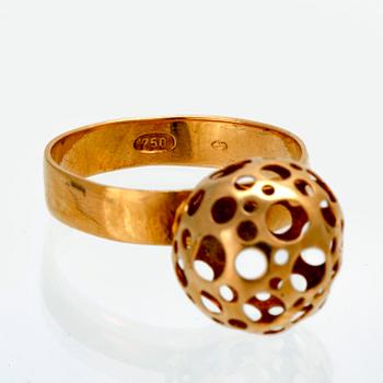 Liisa Vitali, hänge, örhängen, ring, 18K guld.