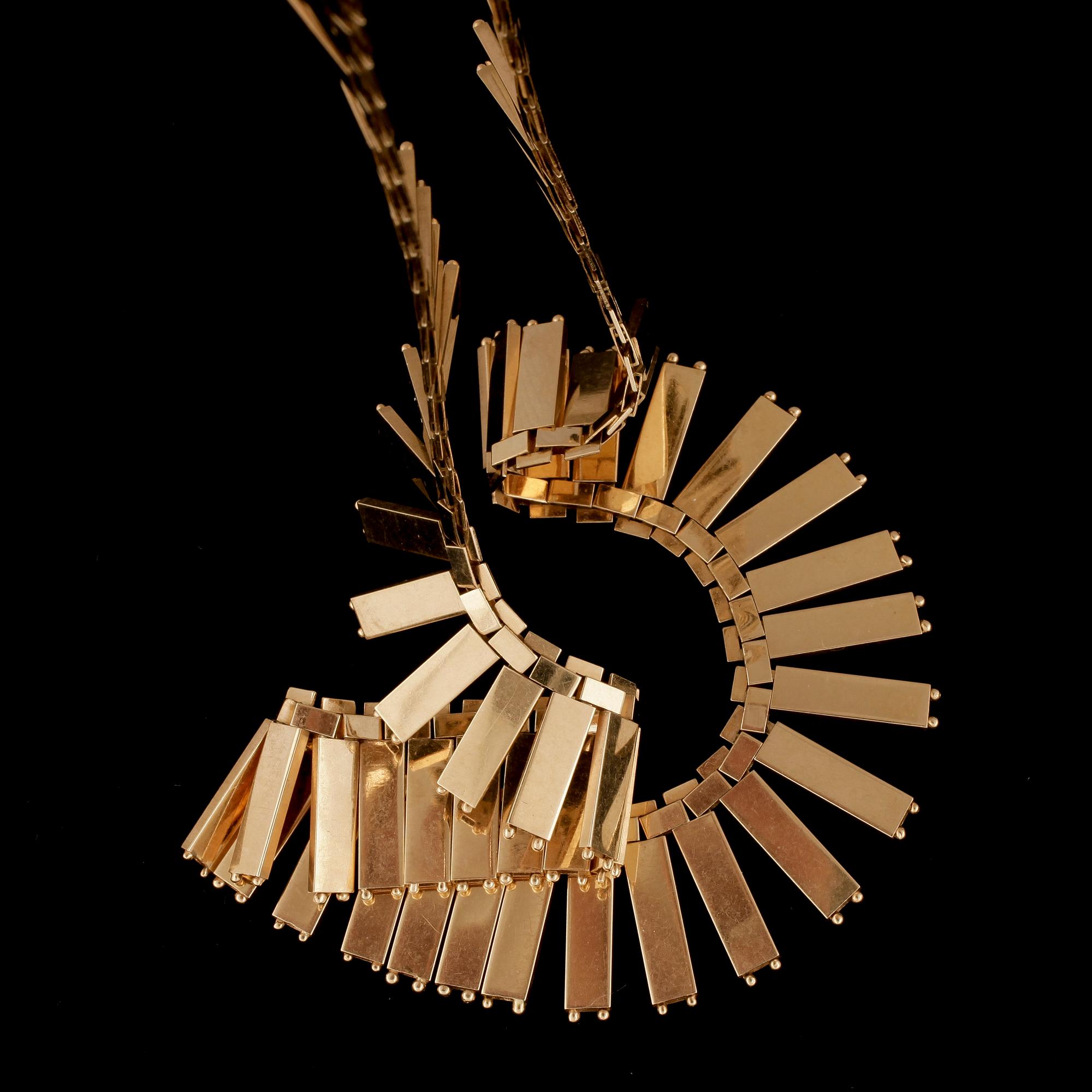 COLLIER, 18k guld, Uno A Erre, Aresso, Italien, vikt ca 50g.