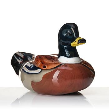 Toni Zuccheri, a glass sculpture of a duck, Venini, Italy 1960s.