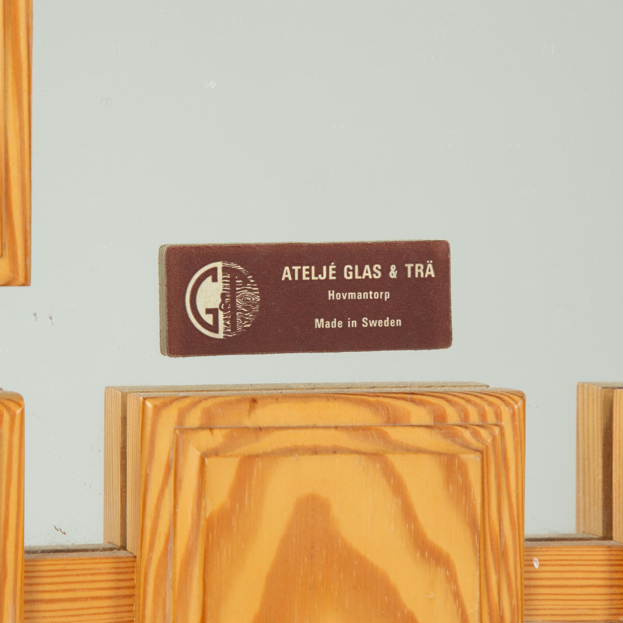 A mirror, AB Glas & Trä, Hovmantorp, 1960's/70's.