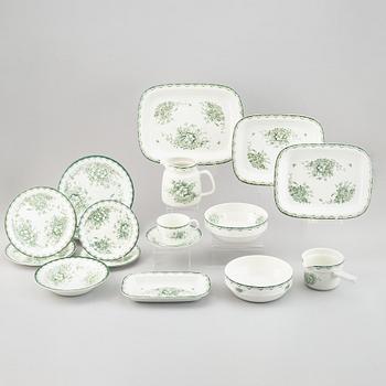 Rörstrand, servis, 66 delar, porslin, "Grön Anna".