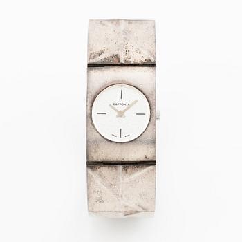 Lapponia, wristwatch, sterling silver, Finland 1982.