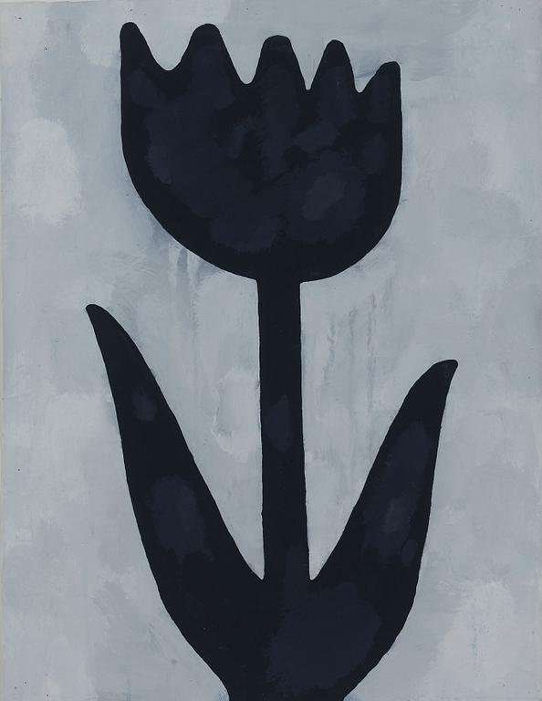 Donald Baechler, "Black Flower Study".