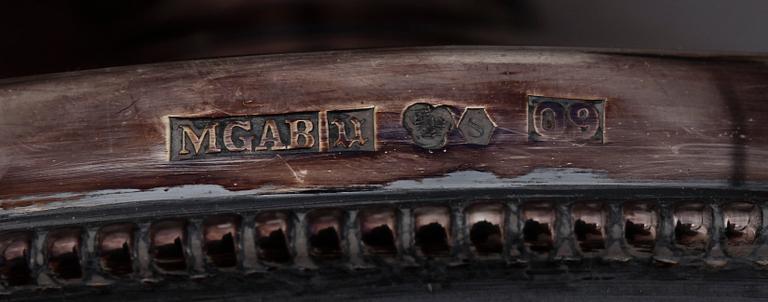 LJUSSTAKAR, ett par, silver, MGAB Uppsala 1964.