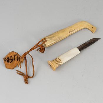 A Sami knife by Ingvar Svonni.