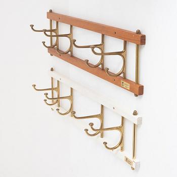 A pair of "Decorative" Clothes hangers, Skoglunds Metal Foundry, Anderstorp, mid-20th century.