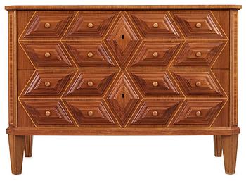 553. A mahogany chest of drawers, possibly by Oscar Nilsson, Sweden 1940's.