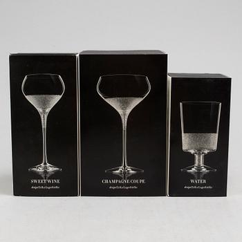 ERIKA LAGERBIELKE, 24 pcs of 'Divine' wine, champagne and water/beer glasses.