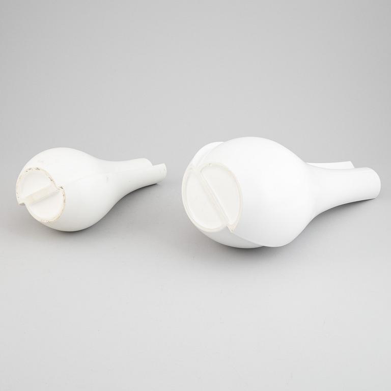 Wilhelm Kåge, two "Surrea" ceramic vases, Gustavsberg, Sweden, possibly prototypes.