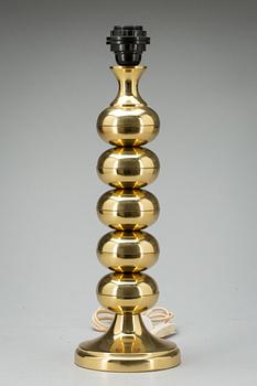 BORDSLAMPA, mässing, 1900-talets andra hälft.