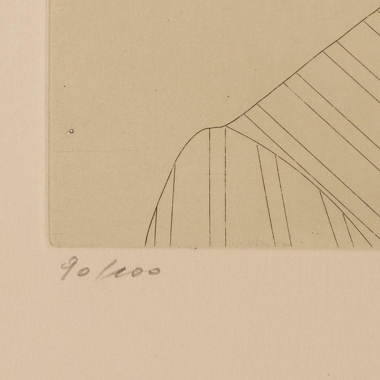 PAUL WUNDERLICH, färgakvatint, signerad och numrerad 90/100.