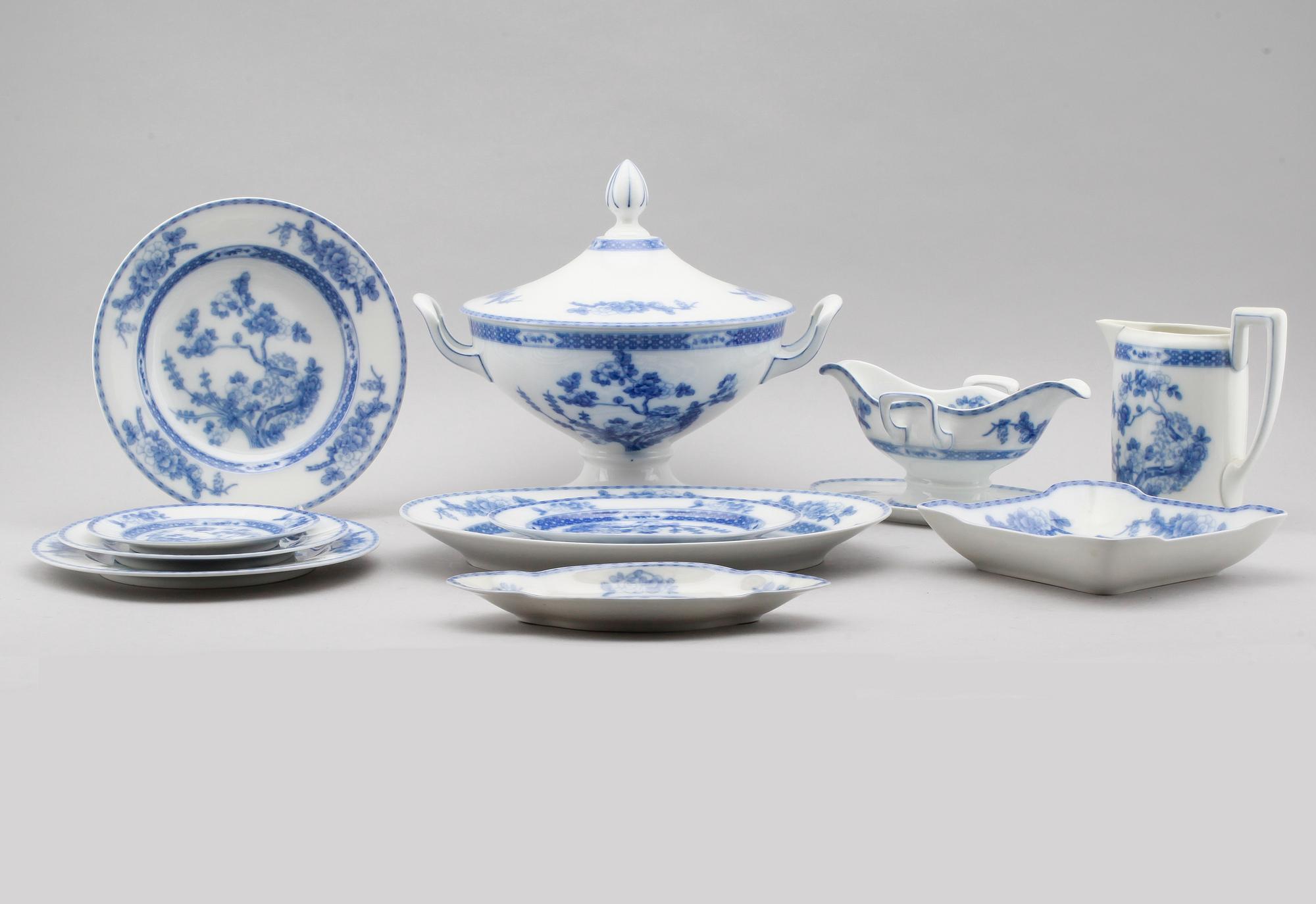 MATSERVIS, 56 delar, porslin, "Josephine", Rosenthal.