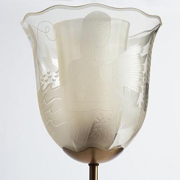 Bo Notini, a Swedish Modern floor light, Glössner & Co, Sweden, 1940-50s.