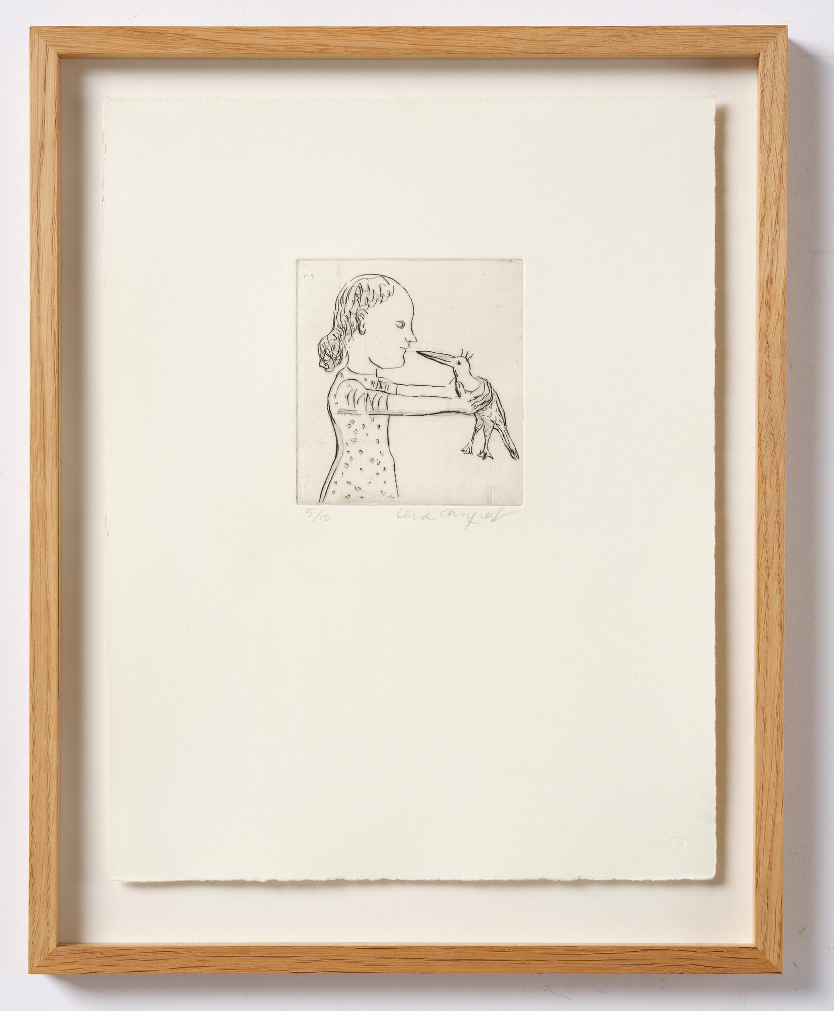 Lena Cronqvist, ”Puss på fågel (2016)".