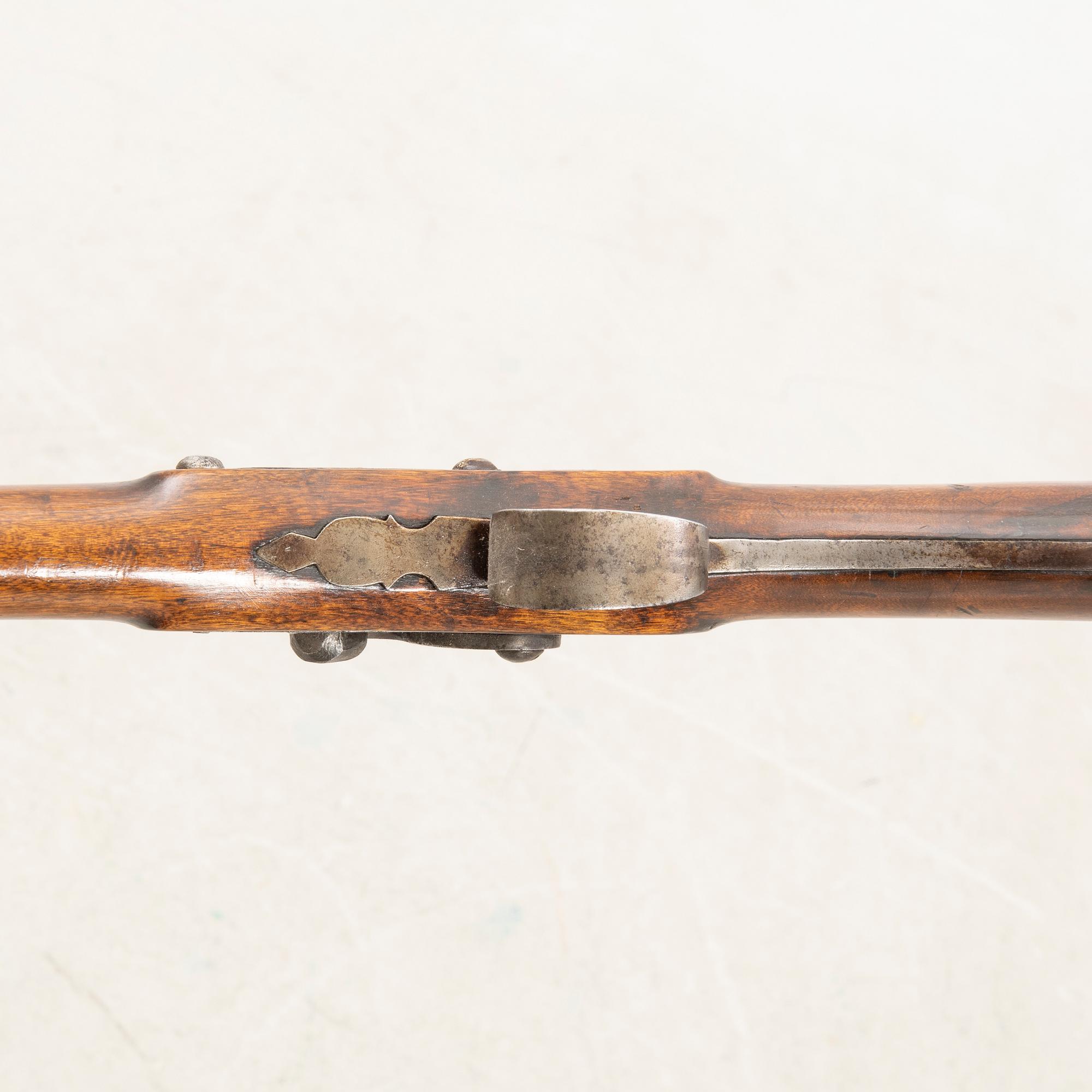 Percussion rifle, 19th century, likely Sweden.
