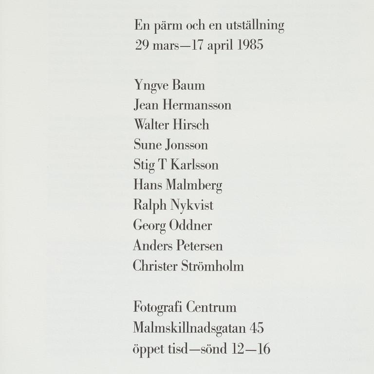 Fotografi Centrum, "Jubileumspärm", Stockholm, 1985.