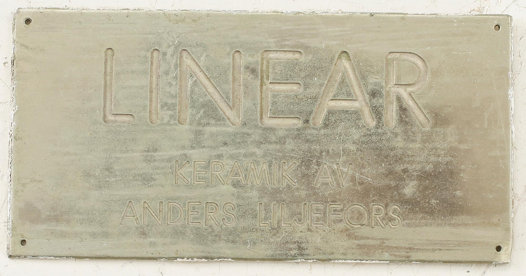 ANDERS BRUNO LILJEFORS, väggrelief 11 delar, stengods.