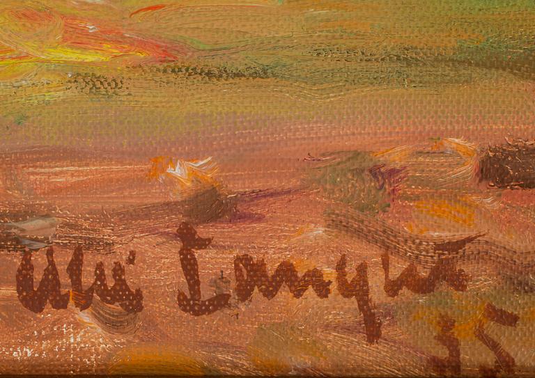 OKÄND KONSTNÄR, olja på duk, otydligt signerad och daterad (19)35.