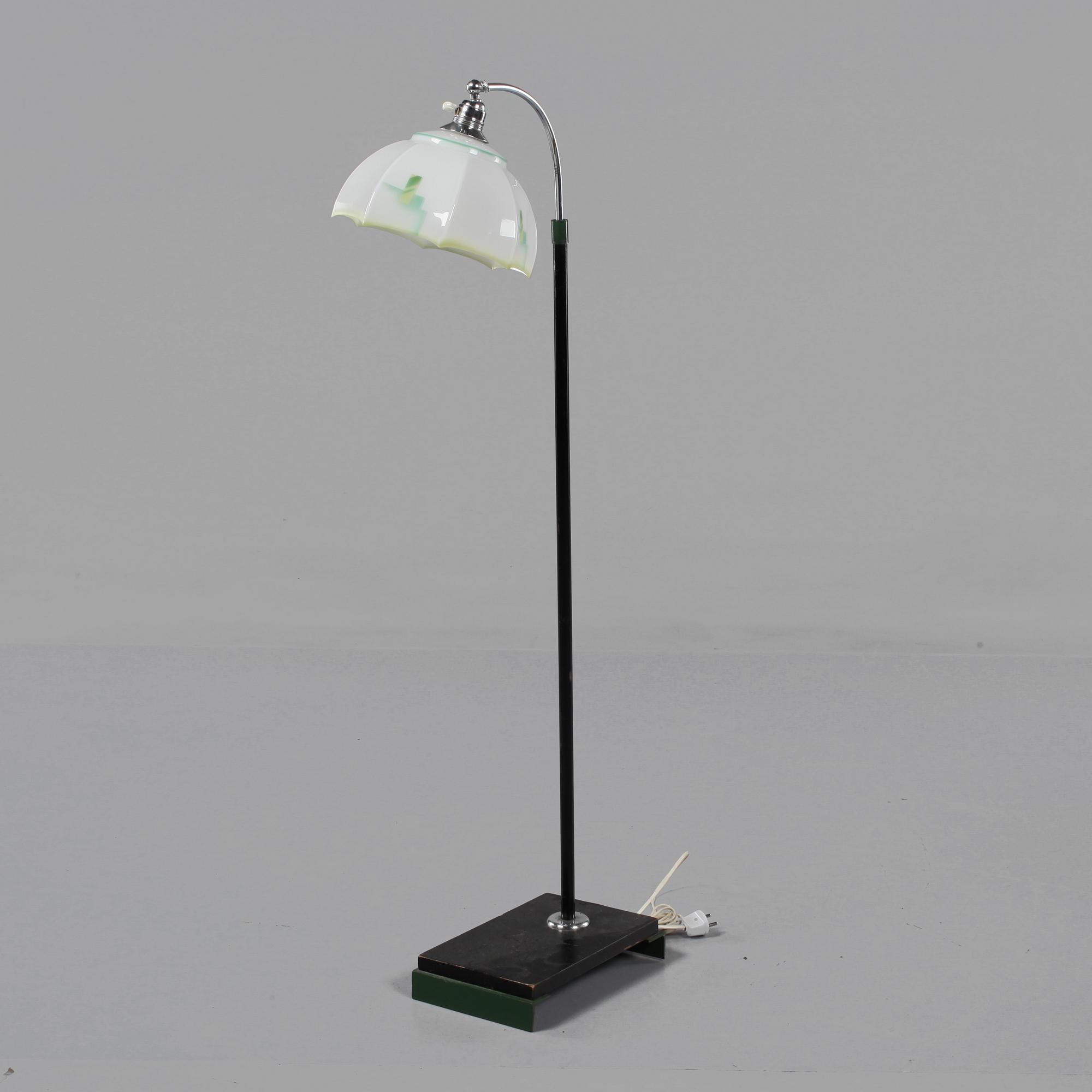 GOLVLAMPA, art deco, 1900-talets andra kvartal.